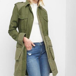 Gap Military Style Midi Utility Jacket sz L